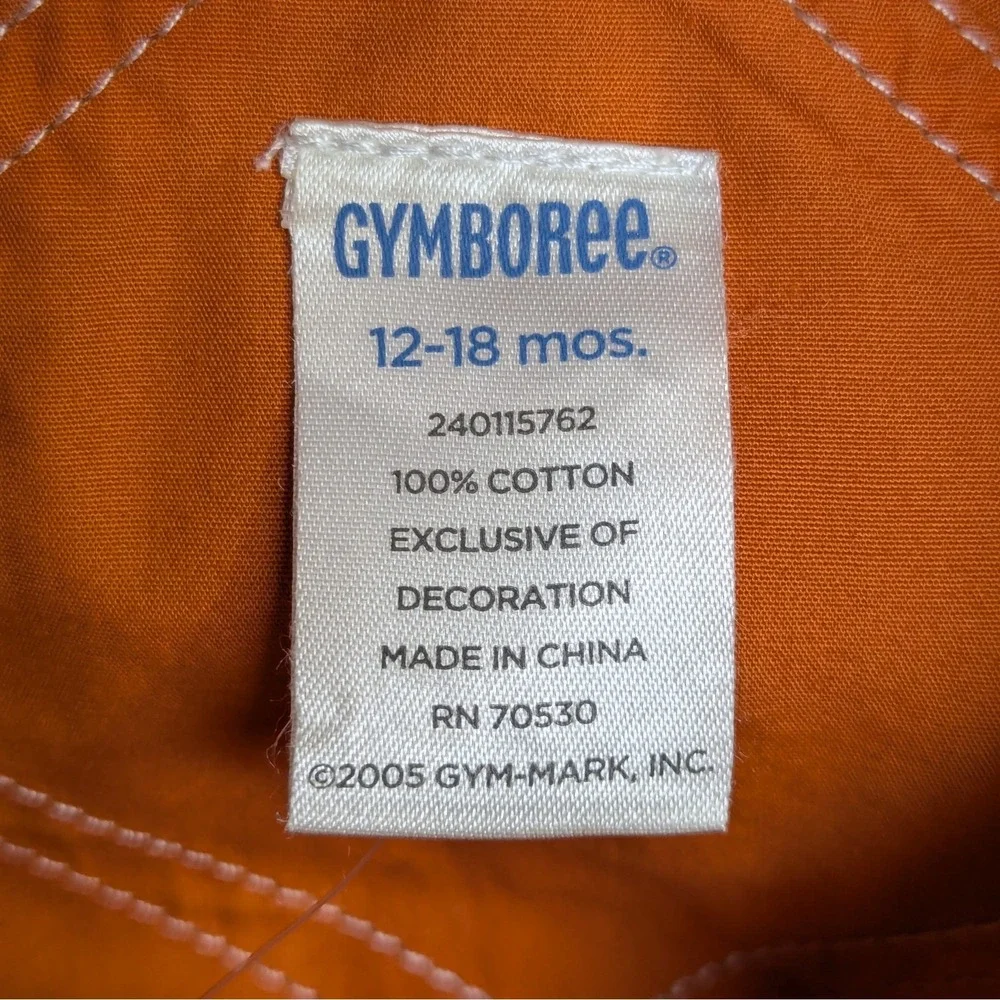 GYMBOREE VTG 2005 Alligator Green Short Overalls Shortalls 12-18 Mos New NWT